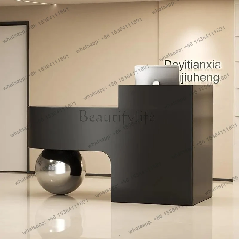 Beauty Modern Reception Desks Shop Luxury Best Company Simple Desks Aesthetic Minimalist Display Scrivania Trendy Furniture