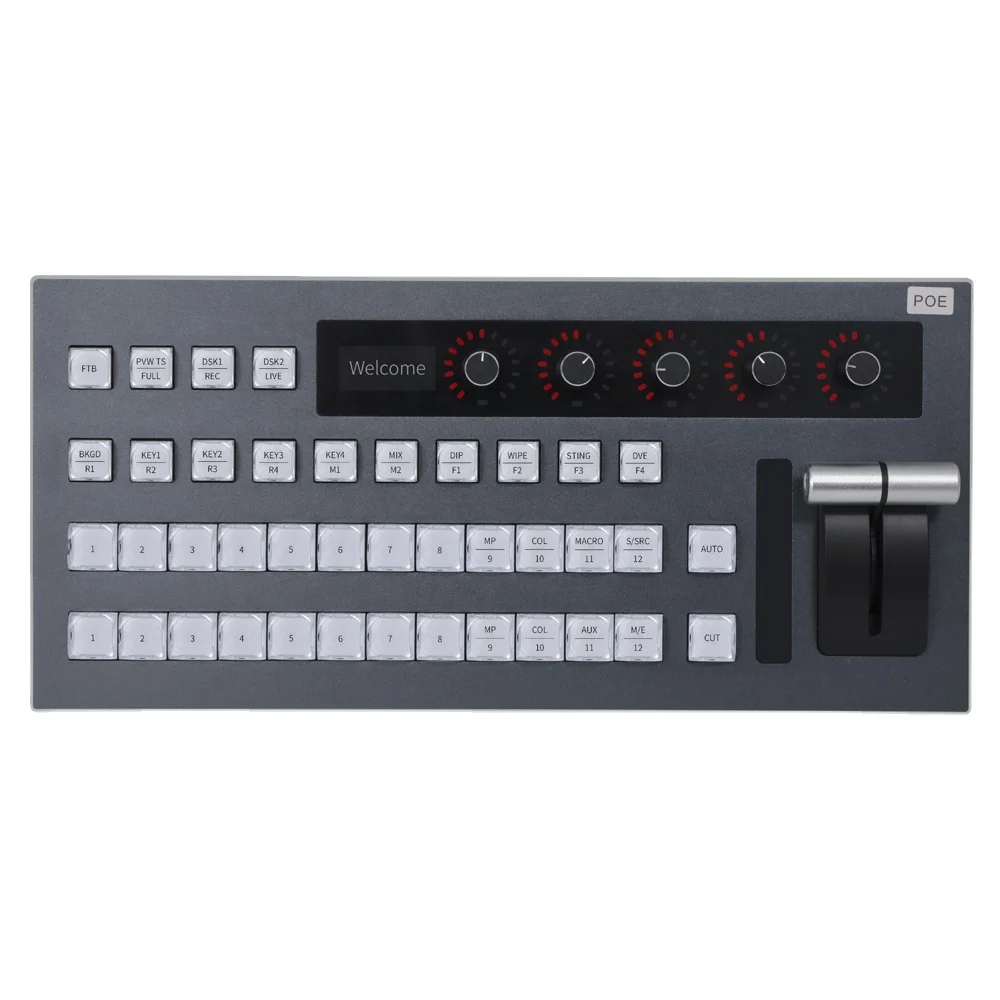 New Design Signal Resolution 1080P OBS ATEM VMix Broadcast Video Streaming Switcher Keyboard For Livestreaming