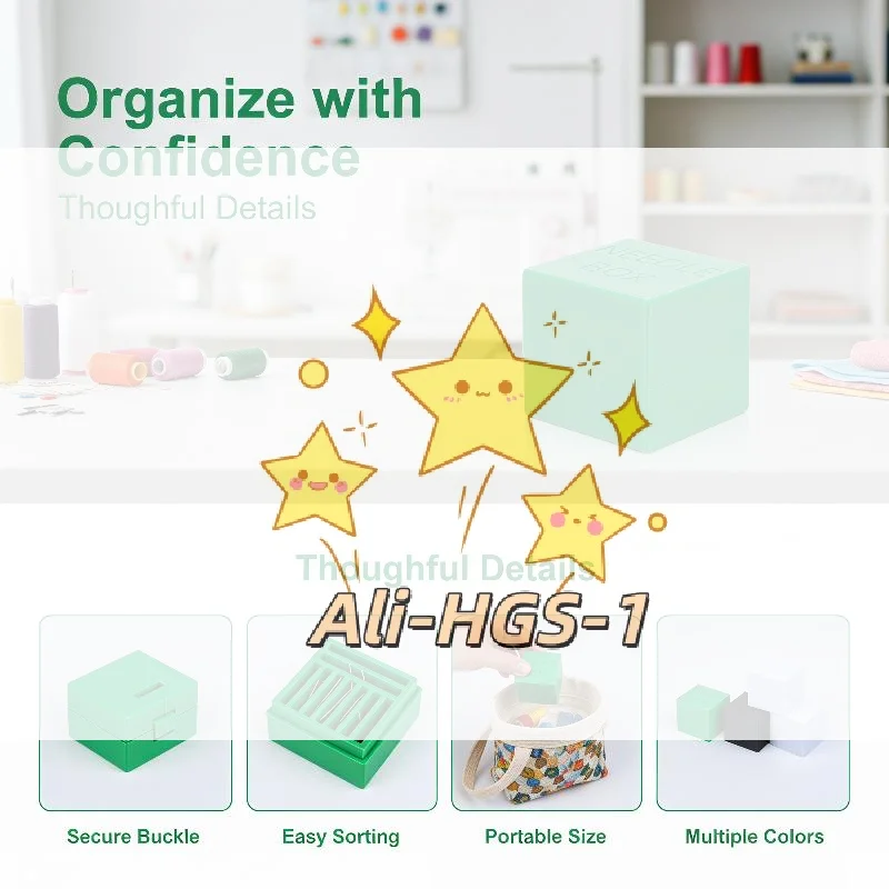

9 Compartment Sewing Needle Storage Case Perfect for Travel and Efficient Space Saving