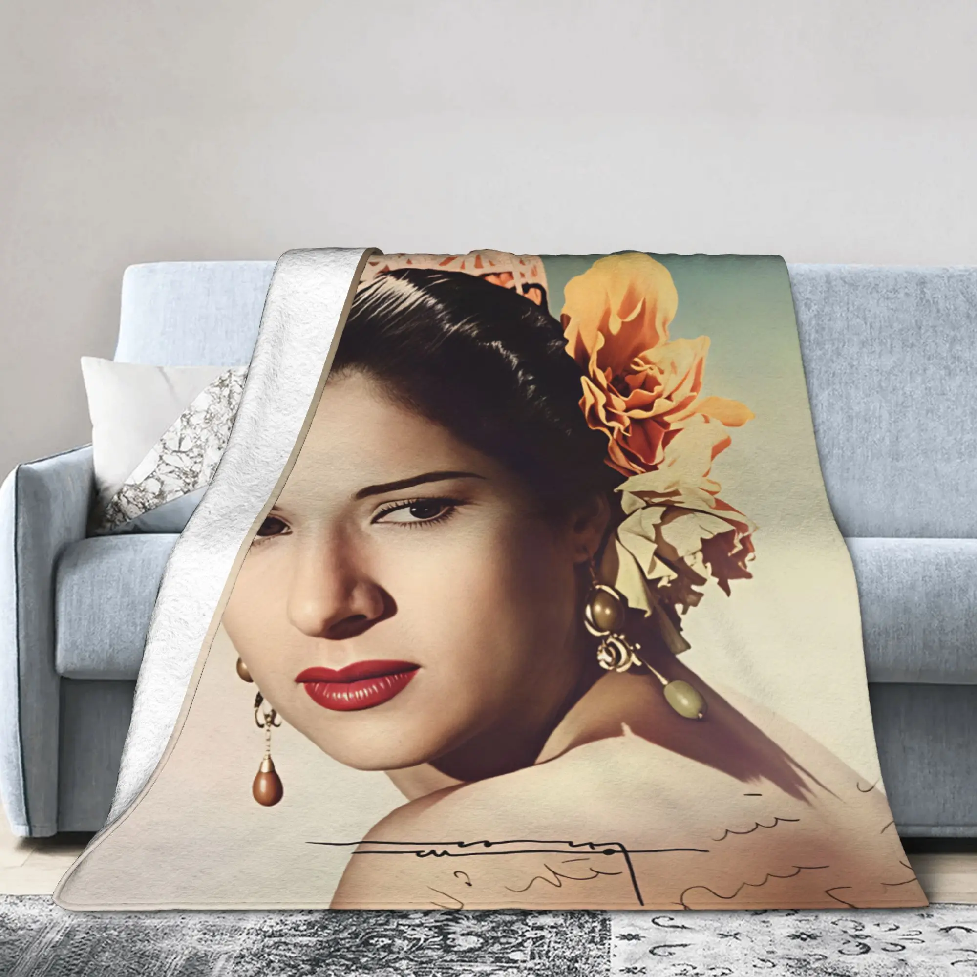Lola Flores Warm Soft Blanket  Children Plush Throw Blanket Fashion Living Room Flannel Bedspread Sofa Bed Cover