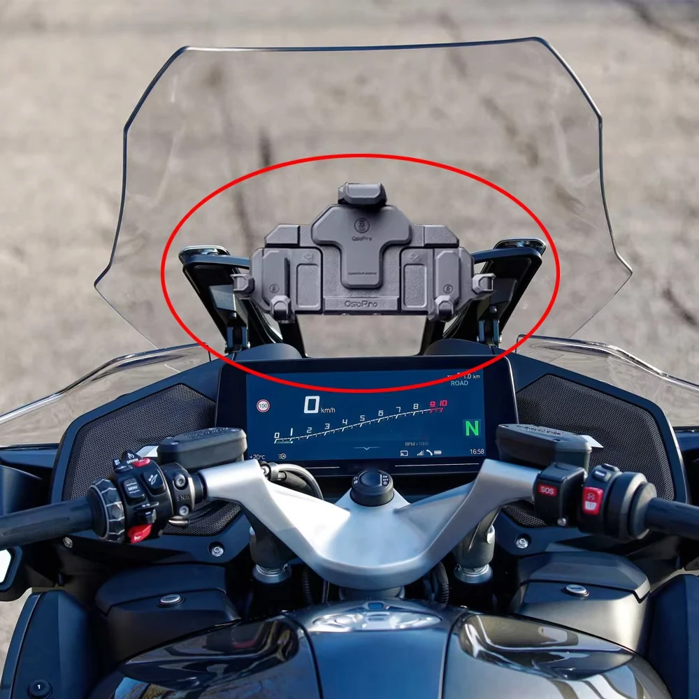  New Motorcycle GPS Phone Holder Stand Navigation Plate bracket Device adapter 12MM For BMW R 1250 RT R1250RT 2021-2024