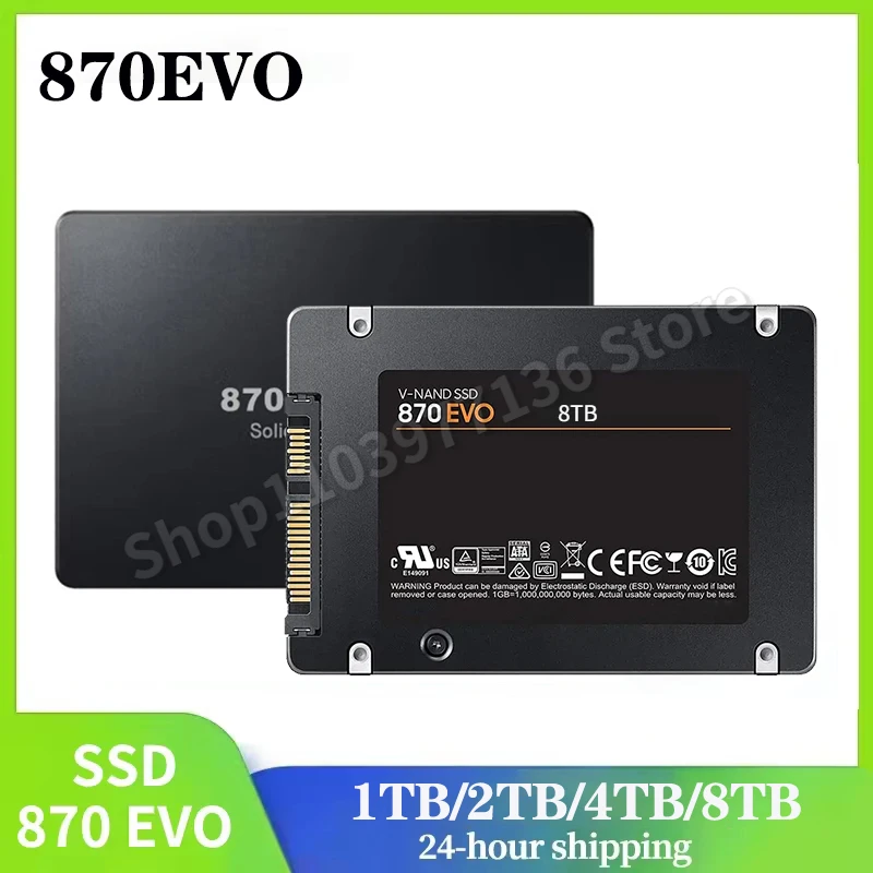 870EVO SSD High speed New Ssd Hard Disk 4TB 2TB 1TB 2.5inch Internal Hdd Solid State Drive For PC Laptop PS5 Original portable