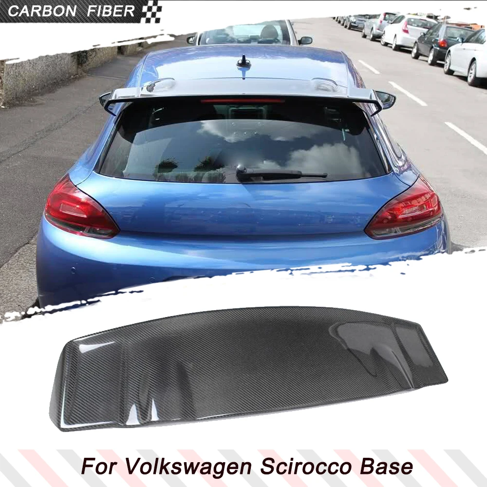 

Углеродное волокно/FRP, задняя крыша автомобиля, крыло, багажник, окно, гоночный спойлер для Volkswagen VW Scirocco 2008-2013, основание без для Rline