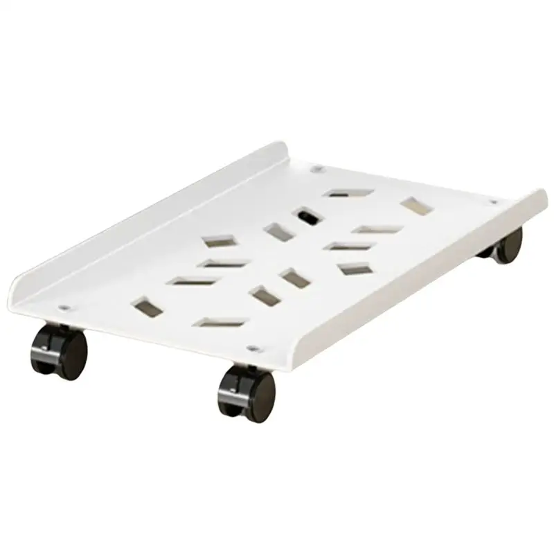 Mobile Computer Tower Holder CPU Stand Adjustable Computer Tower Stand With 4 Caster Wheels Under Desk Holder-AEF7