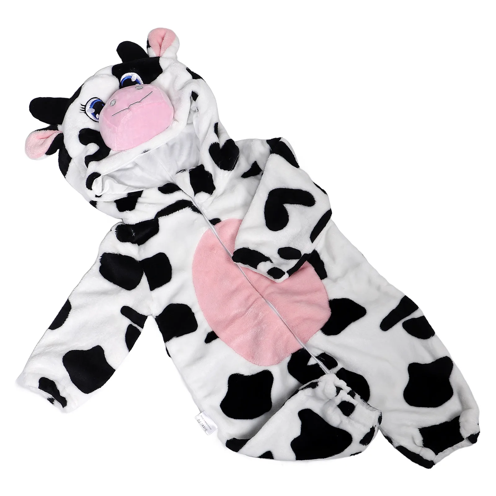 

Baby Rompers Infant Crawling Suits 70cm Cow Dinosaur Flannel Onesie Soft Comfortable Kids Halloween Costume Prop