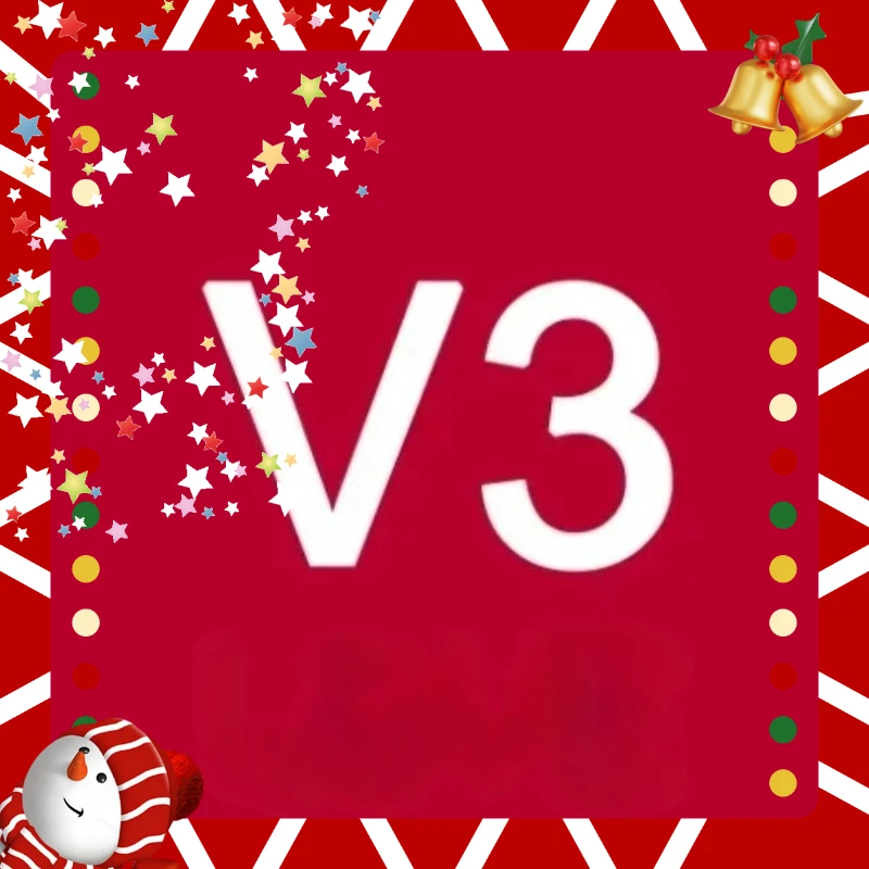@@2025 نموذج جديد V3 لعبة سلسلة المفاتيح اللطيفة، هدية عيد ميلاد، مخصصة يدوية، هدية عيد الميلاد 11 تباع