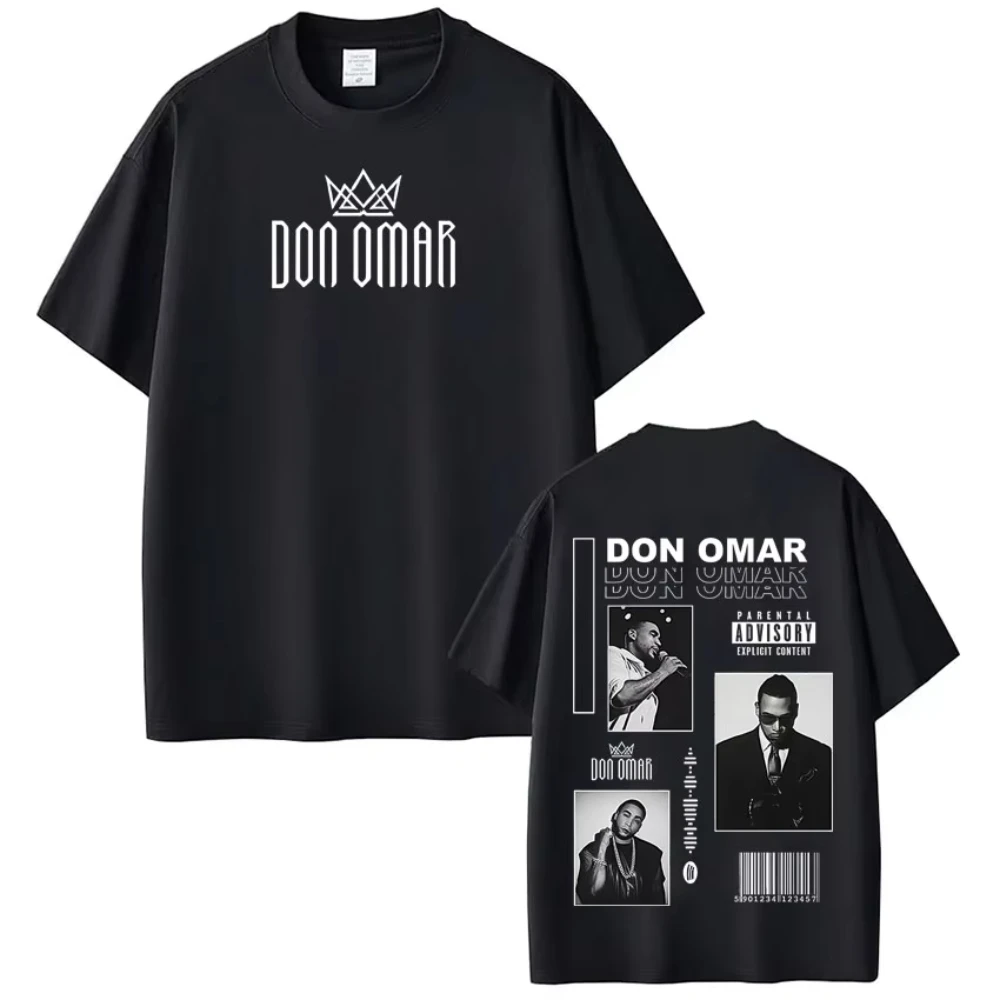 Camisetas con estampado del álbum del rapero Don Omar, camisetas góticas punk a la moda para hombres y mujeres, camisetas holgadas informales de algodón de manga corta, camisetas de hip-hop