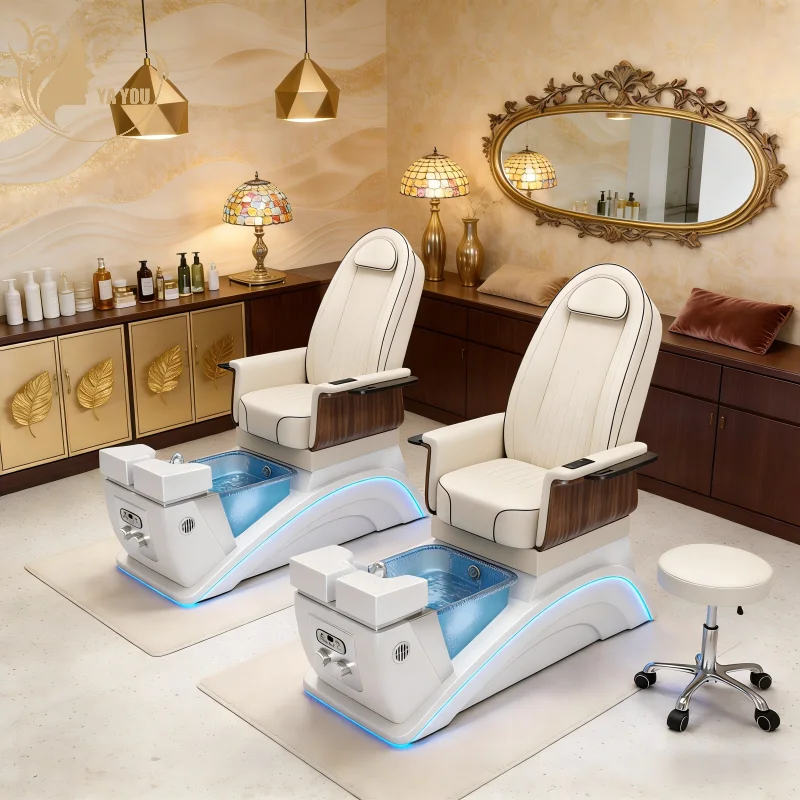 

Factory Foot Massage Chair with Pedicure Chairs Luxury Trend 2026 and Chair Pedicure Foot Spa for Beauty Salon with Reclining