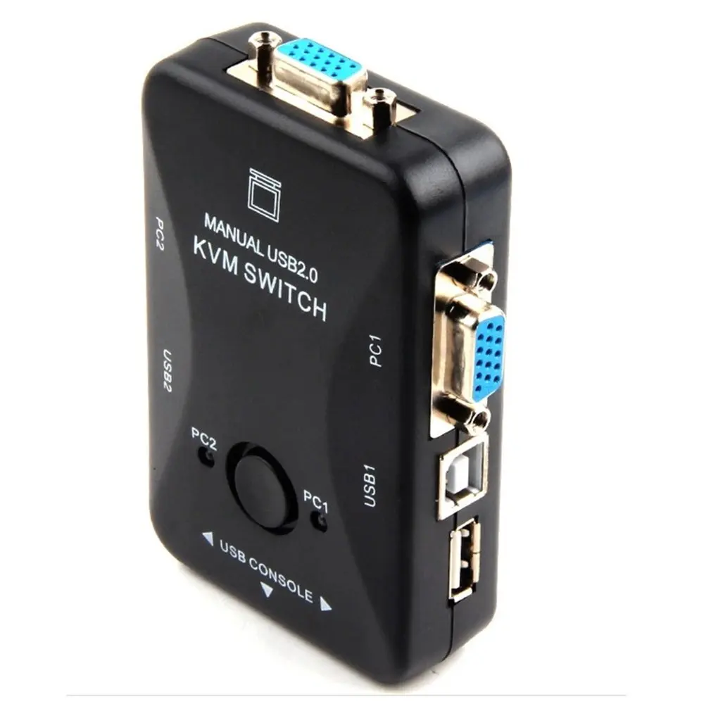 

1920*1440 USB KVM Switch 2 Port VGA SVGA Switch Box USB 2.0 KVM Mouse Switcher Keyboard Vga Splitter Box Sharing Switch