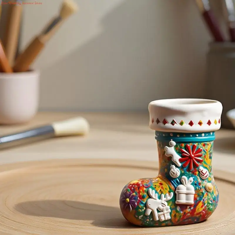 G92D غير عصا عيد الميلاد تخزين شكل زهرية قالب من السيليكون للمجوهرات المصنوعة يدويا وعاء شمعة كوب زخرفة المنزل