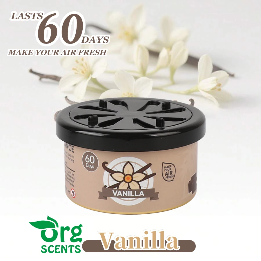 Vanilla scented Car air freshener automobile perfume wood block essential oil diffusion fragrance long-lasting  elimination odor