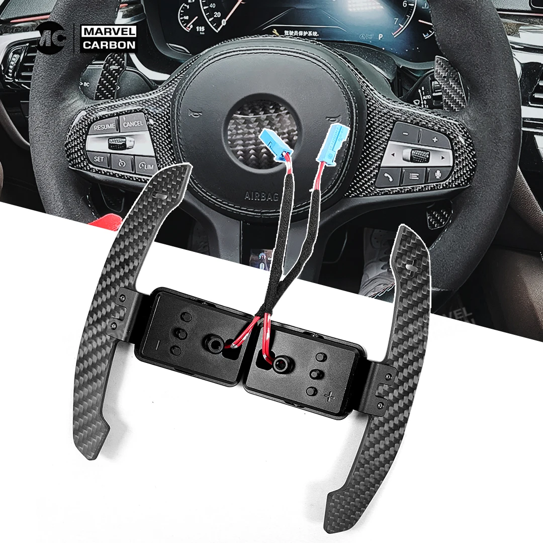 

Compatible BMW 1-4 Series F80 F22 F23 F45 F46 F30 Steering Wheel Shift Paddle Magnetic Carbon Fiber Paddle Shifter Extensions