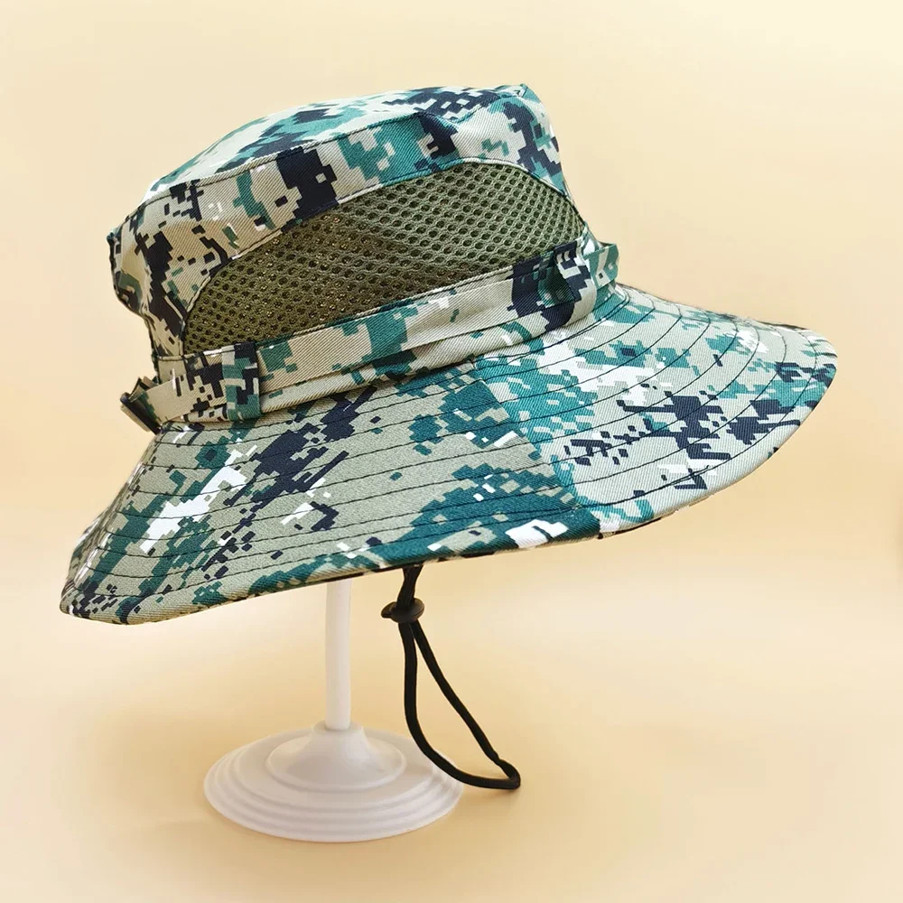 Summer Baby Sun Hat for Boys and Girls Outdoor Camouflage Anti UV Travel Hat Autumn Kids Beach Bucket Cap Hiking Caps 3-7 Years