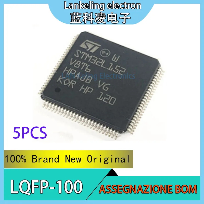 

(5PCS)STM32L152V8T6 STM STM32L STM32L152 STM32L152V8 STM32L152V8T 100% Brand New Original IC MCU LQFP-100 chip