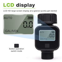 SGS05 Digital Water Flow Meter Waterproof High Accuracy Flowmeter Gauge Water Saving for Outdoor Garden Watering Irrigation Hose