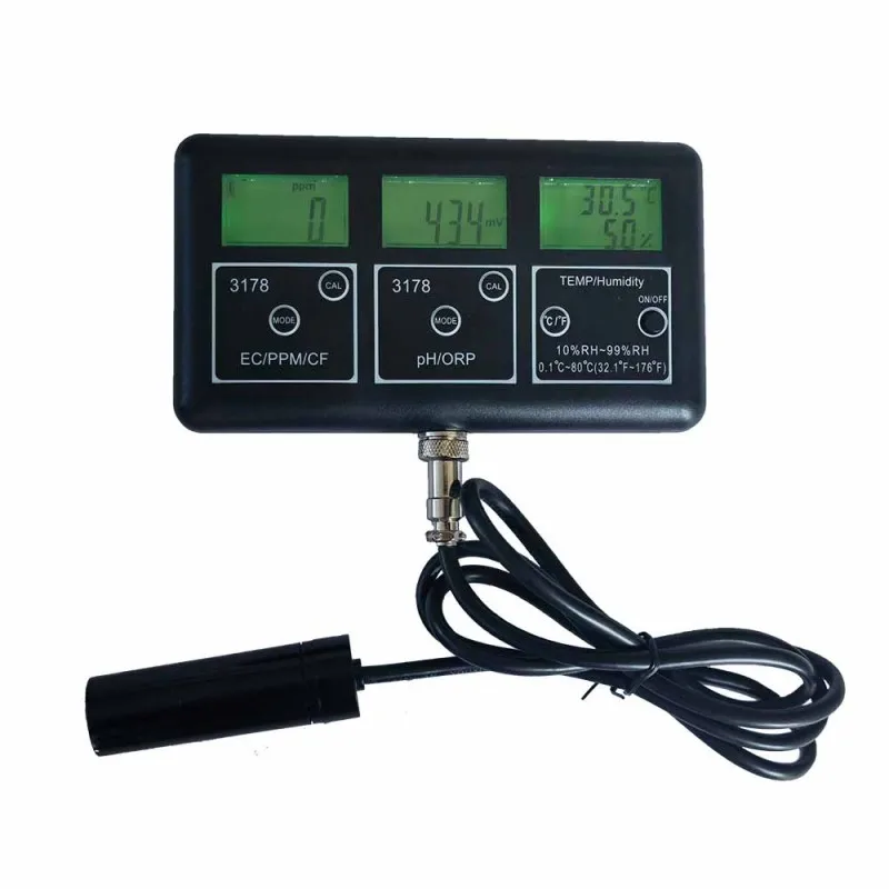 Multi-Function RS485 Sensor ORP PH EC TDS Air Temperature Humidity Sensor for Water Quality Monitoring