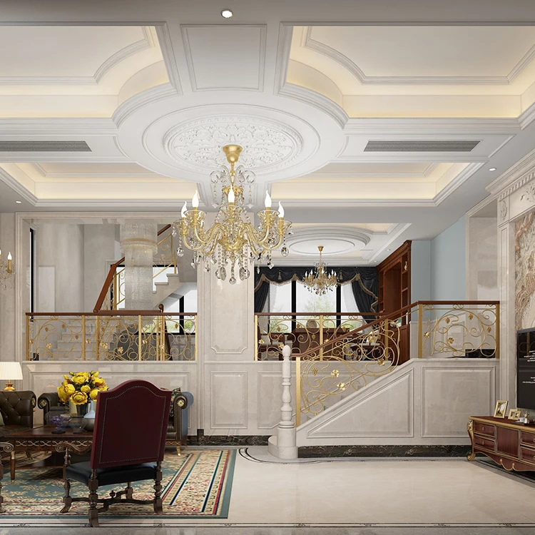 Customized Indoor Modern Design Stainless Steel Cast Iron Brass Stairs Railing Glass Staircase Handrail Balustrades Handrails