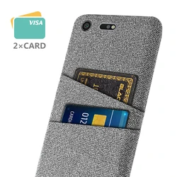 Luxury Fabric Phone Cover for Sony Xperia XZ Premium, Dual Card Case, G8141, G8142, 5.46