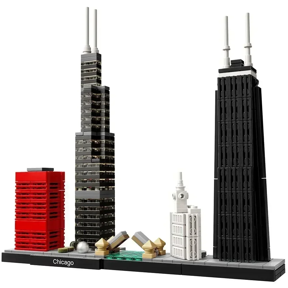 NONE New York City 21028 Architektur Skyline Bausteine Turm Gebäude Ziegel Stadt Street View Montieren Spielzeug Für Kinder Geschenke 5