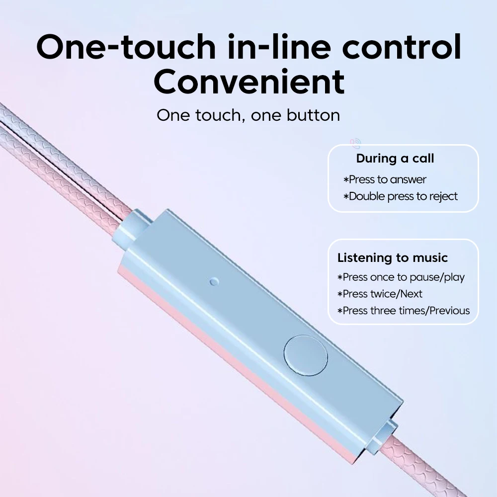 OLAF 3.5mm Jack In Ear Fones de ouvido com fio de duas cores com microfone Fones de ouvido esportivos HIFI Handsfree Cabo Fones de ouvido para smartphone Android