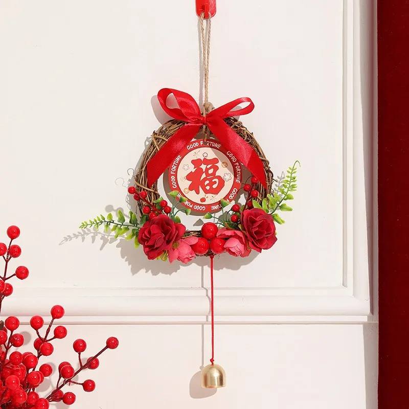 Year Of Goat 2027 Persimmon Good Luck Hanging String Spring Festival Hanging Pendant For Living Room Home Festival Decor Supply