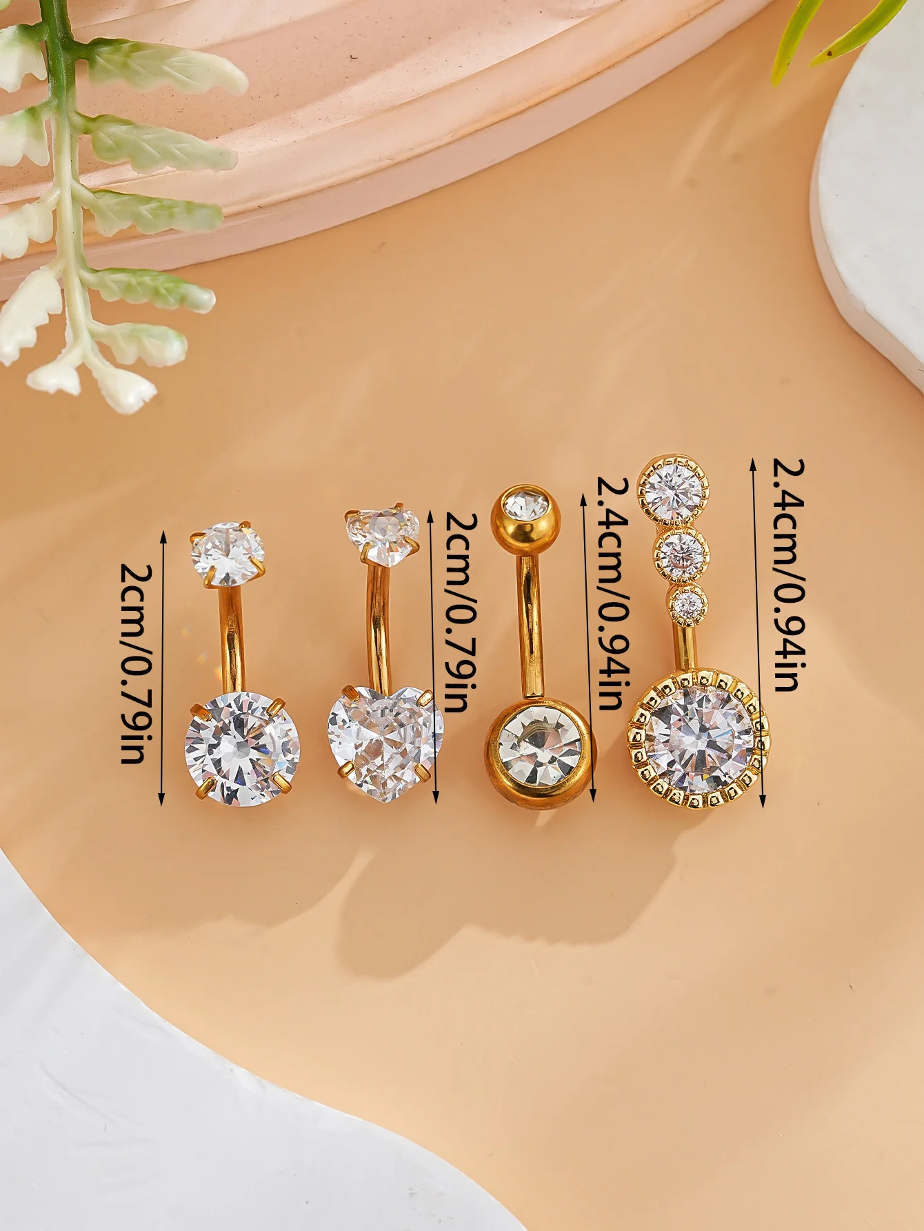 3-8 Stück/Set Gemischte Bauchnabelpiercing-Sets Lange Hängende Gebogene Bauchnabelringe Nombril Ombligo Damen 14G Schmetterling Bauchnabelpiercings – Detail 20