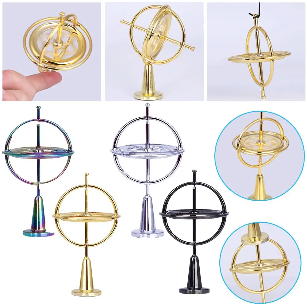 

Self-balancing Gyroscope Anti-gravity Decompression Educational Toy Six Generations Colorful Finger Gyroscope Gift For Kids N9L2