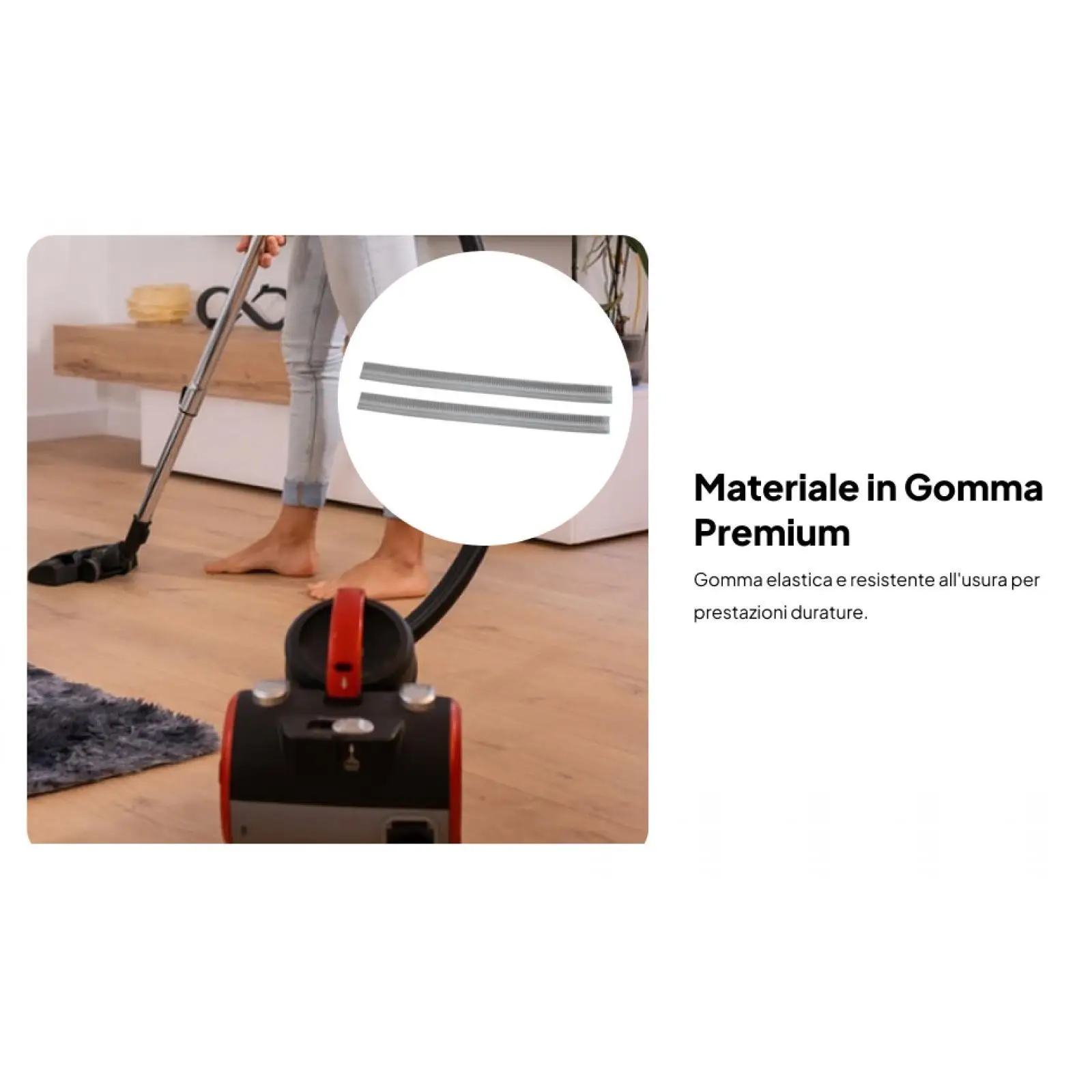 Universal Squeegee Strip for Vacuum Cleaner Rubber Wiper Replacement Floor Tool Accessory for Home and Industrial Use