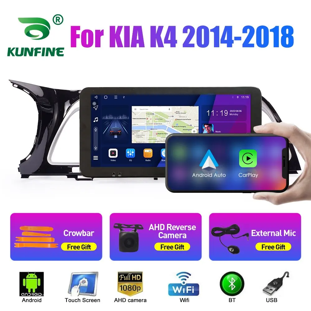 

10.33 Inch Car Radio For KIA K4 2014-2018 2Din Android Octa Core Car Stereo DVD GPS Navigation Player QLED Screen Carplay