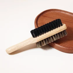 Double sided brush 1pc, soft and hard finishing and smoothing hair brush, hair styling brush,Special for real hair wigs