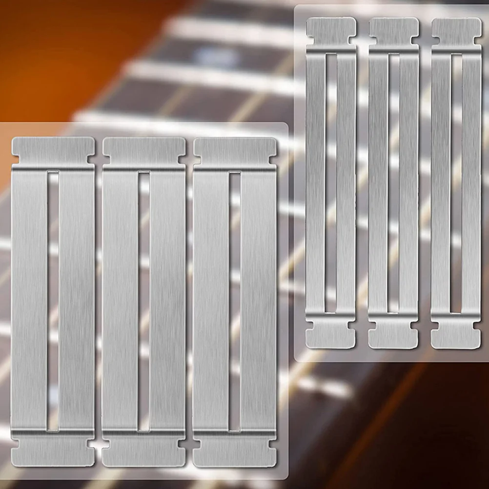 

1 Set Stainless Steel Guitar Fretboard Protectors Rust Resistant Fret Polishing Guard Fingerboard Protector For Luthier Tools