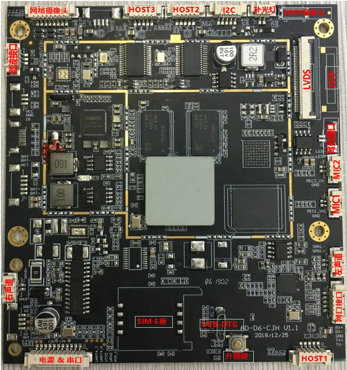 Mainboard Embedded Rockchip RK-PX30 dengan Lvds Edp Mipi untuk Kios Signage Digital Periklanan