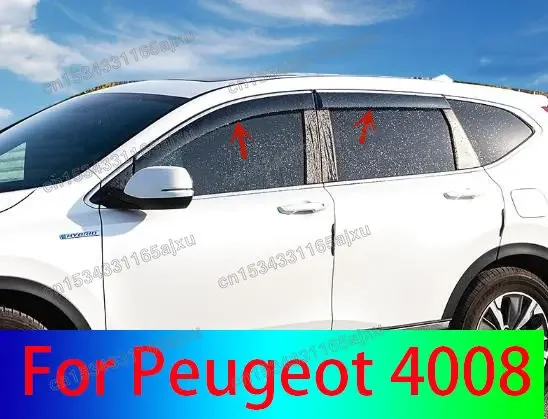 

Car Accessories For Peugeot 4008 2017-2020 Car Window Rain Eyebrows Car Window Rain File Rain Board Breathable Decoration