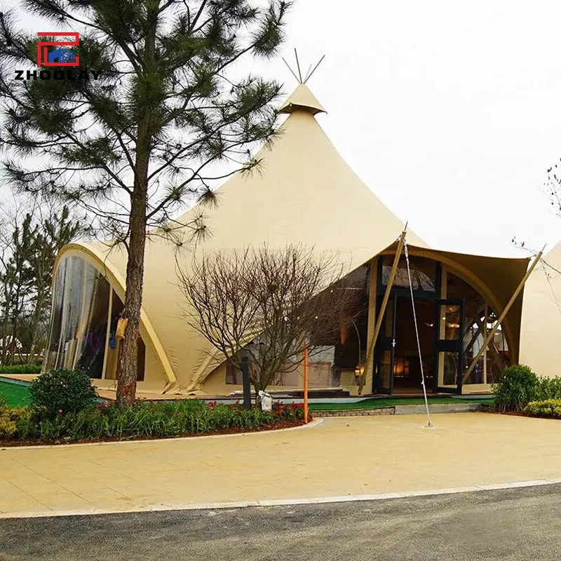 Outdoor Hotel Campsite Tianqiong Camping Windproof Sunshade for 10 People Internet Celebrity Restaurant Tent Farm