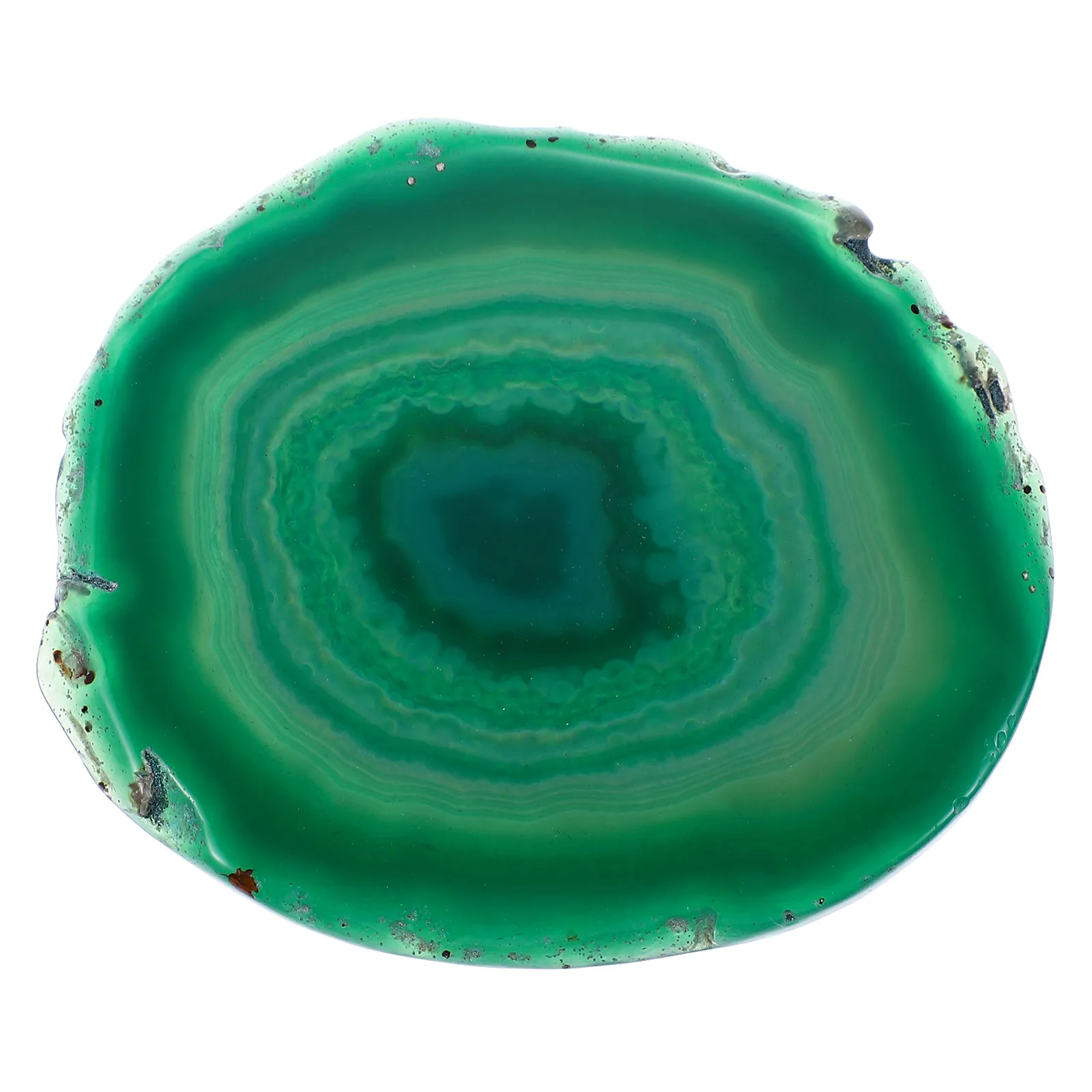 Round Agate Coaster Natural Stone Heat Resistant Non Slip Absorbent Cup Pad for Hot Beverages Home Decoration Gift Desktop
