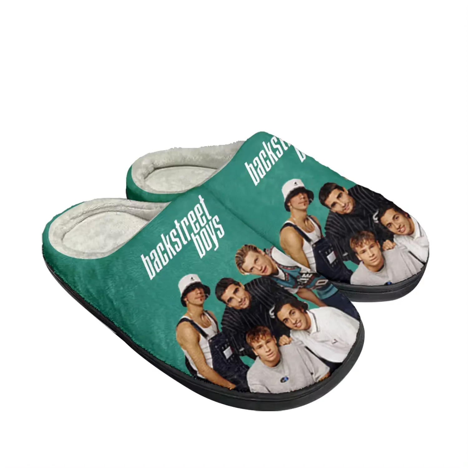 

Backstreet Boys Pop Band Bsb Home Cotton Custom Slippers Mens Womens Sandals Plush Bedroom Keep Warm Shoe Thermal Slipper Black