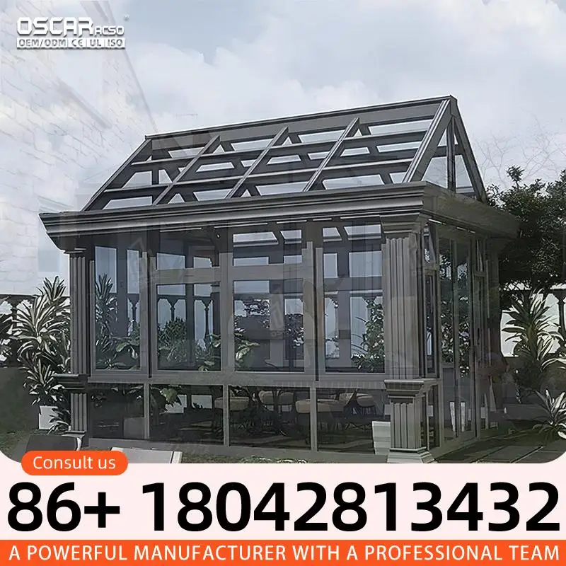 Automatic Lifting Retractable Waterproof Outdoor Swimming Pool Covers Sliding Triangle for Home Resort Villa in US EU sunroom