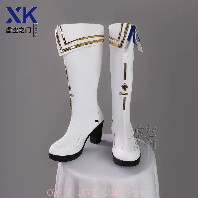 

Arknights Rinascita Phoebe Cosplay Shoes Anime Chinese Style Halloween for Women Men Game Zipper Plus Size Knee-high Boots Prop