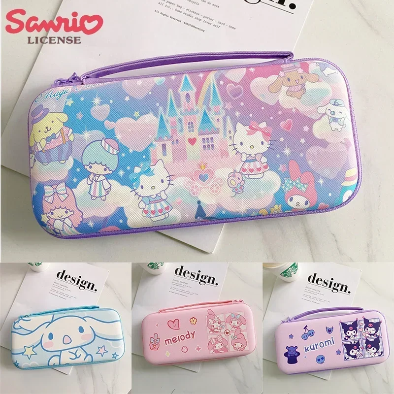 

Kawaii Cinnamoroll Kuromi My Melody Hello Kitty PU сумки для хранения игровой консоли Nintendo Switch защитный чехол чехол для переноски