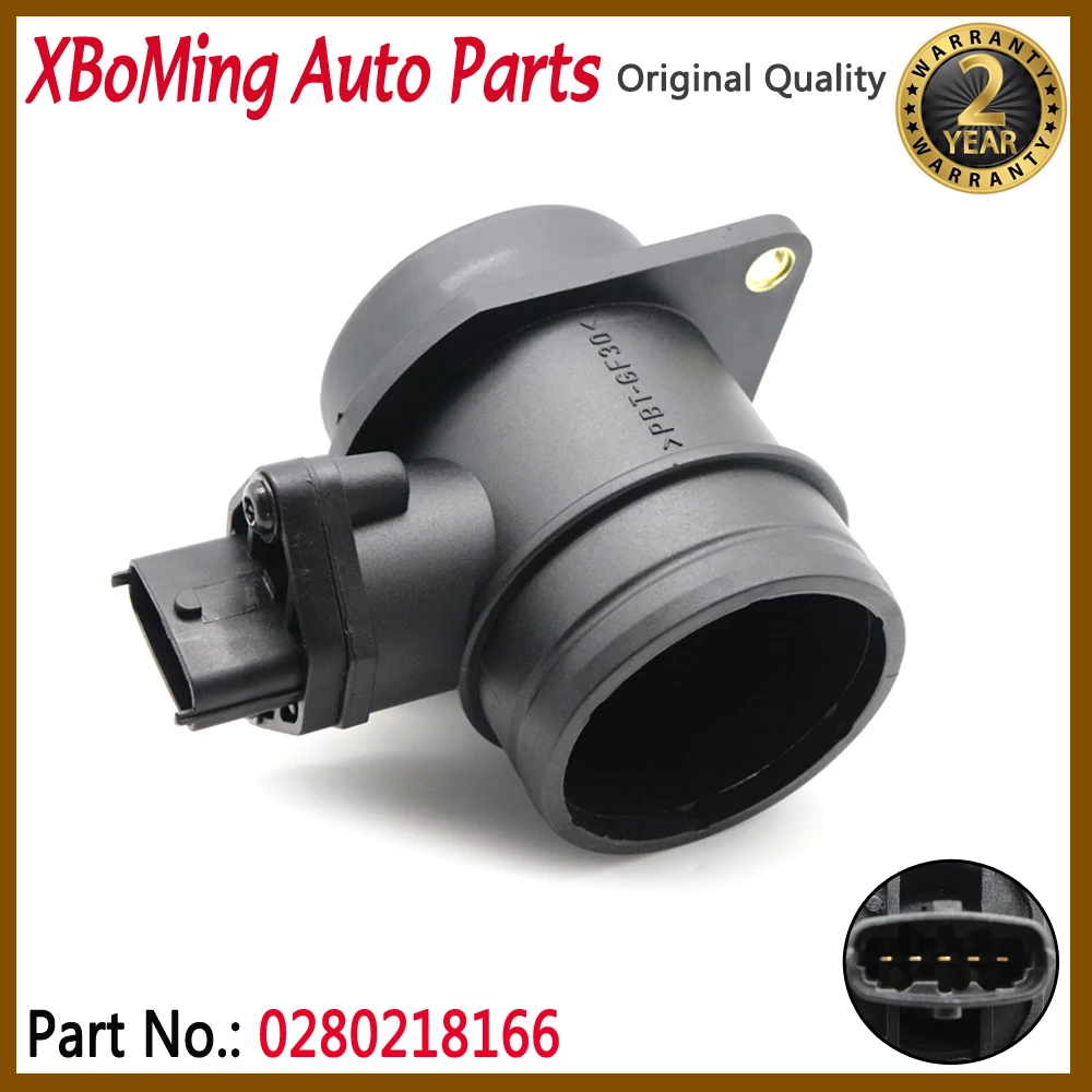 0280218166 MAF Air Flow Mass Meter Sensor For Chery Tiggo FL Fiat Marea Multipla Stilo Multi Strada 6081644 4655982 A113614011