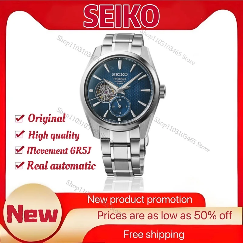 SEIKO SARJ004 Original Real Automatic Self-Wind Mechanical Men Watches Precision Steel Multifunctional Luminous Luxury Watch