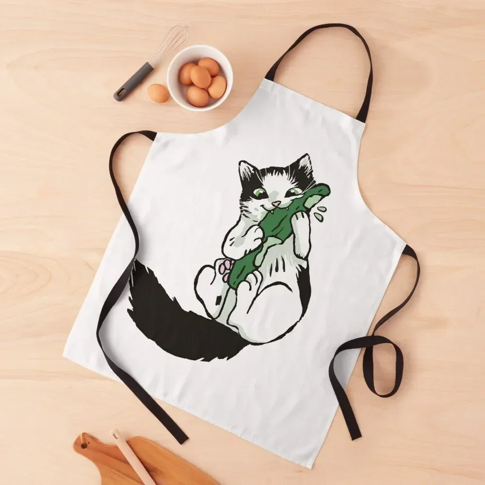 

Mauri Eating A Cucumber Apron professional kitchen Restaurant Kitchen Equipment Christmas gift For Cosmetologist Apron