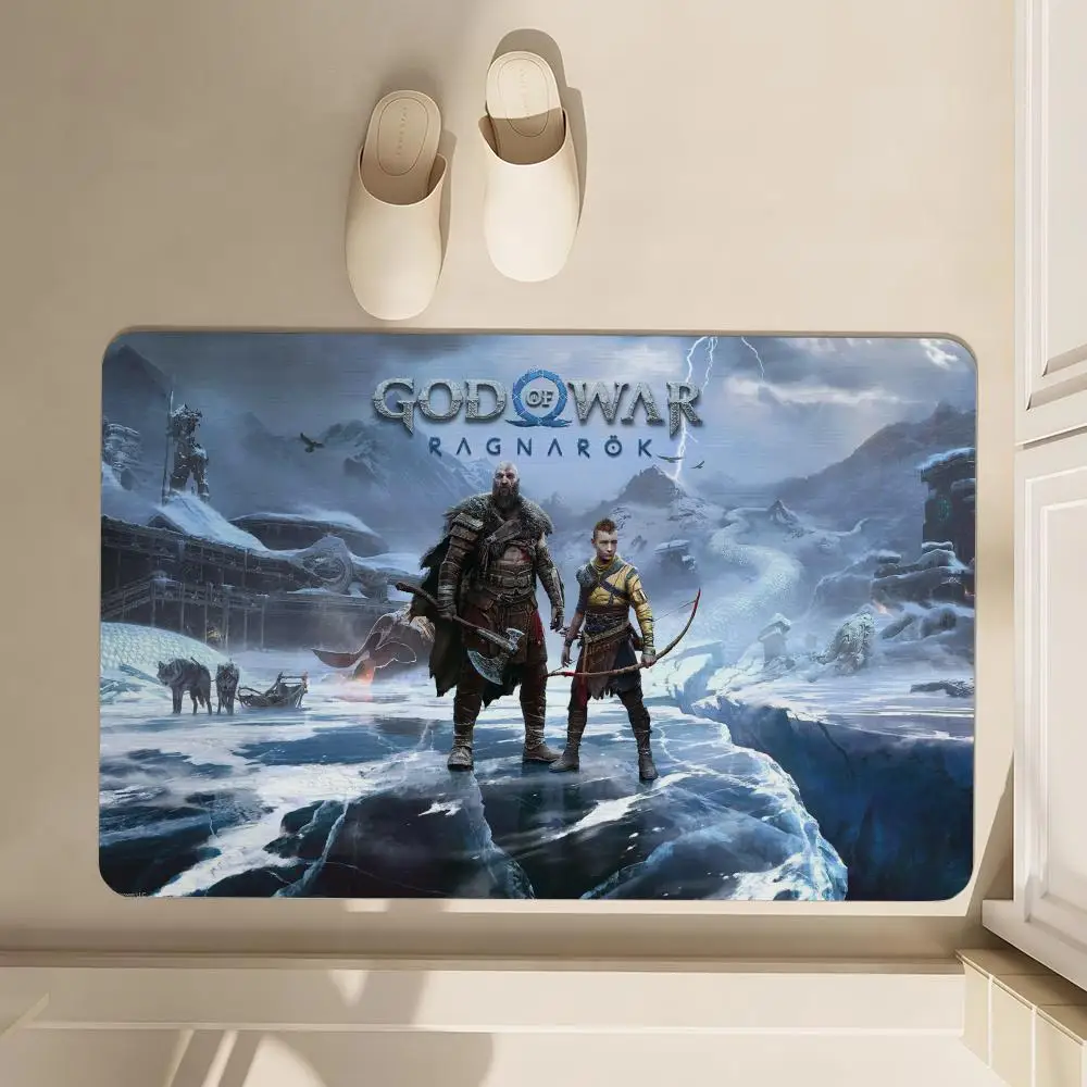 

Game G-God Of War Floor Mat Soft Diatom Bathroom Absorbent Floor Mat, Toilet Of The Bathroom, Household Floor Mat, Door Mat Carp