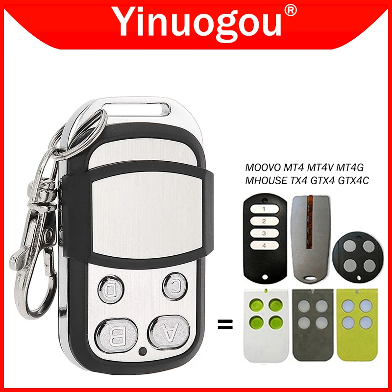 MHOUSE GTX4 TX4 GTX4C Garage Door Remote Control 433.92MHz MOOVO MT4 MT4V MT4G Electric Gate Remote Control Garage Door Opener
