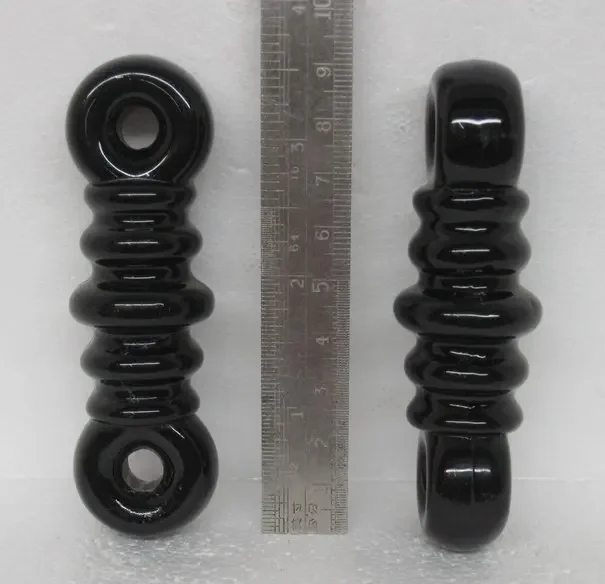 

Receiving Antenna for Communication Radio Antenna High Frequency Porcelain (glass) Insulator. Brown and Black 85-90MM