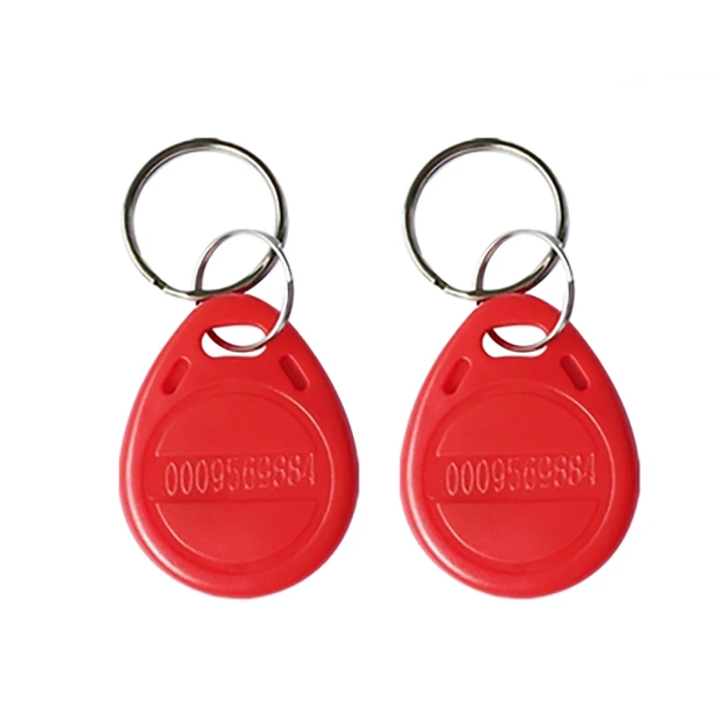 100PCS 125khz TK4100 EM4100 RFID Proximidade Keychain Door Entry Access Control 125K Read Only ID Token Keyfob Tag Keys Keykobs