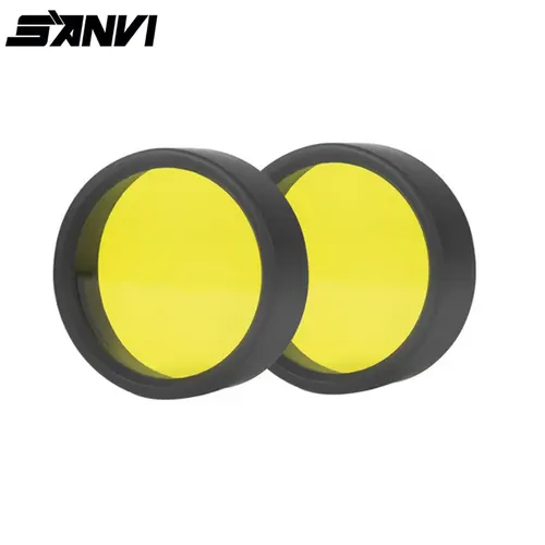Imagen 2 del producto SANVI 2 PCS 135MM 4.5 pulgadas Cubierta amarilla para foco de luz de trabajo