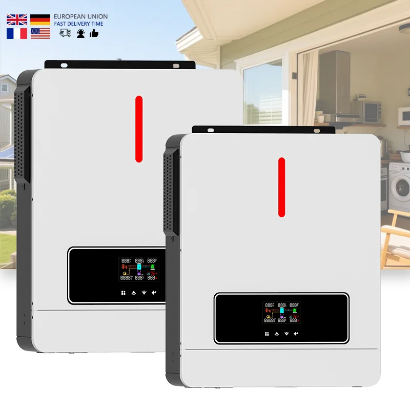 4KW خارج الشبكة العاكس 48VDC إلى 230VAC المدمج في واي فاي مع 120A MPPT الشمسية جهاز التحكم في الشحن العاكس الشمسي الهجين #1