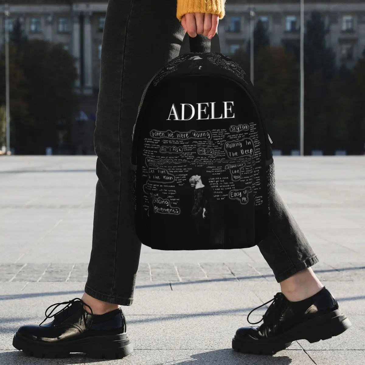 Adele Music Artists Thermal Backpack Student BookBag Children School Bag Computer Shoulder Bags for Men Women