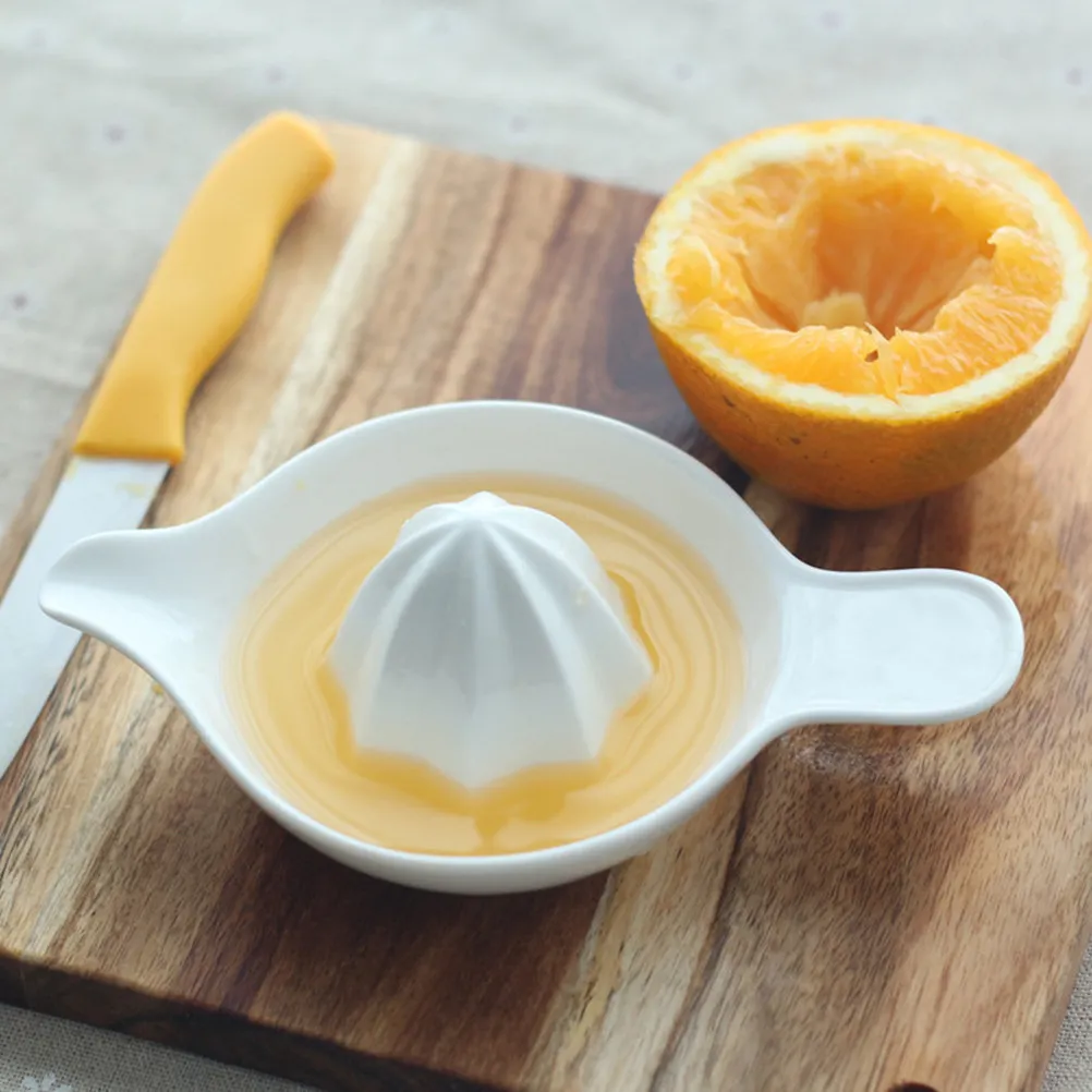 

Manual Fruit Squeezer Ceramic Orange Squeezer for Lemon Mango Watermelon Juice Fast Efficient Home Bakery Milk Tea Shop